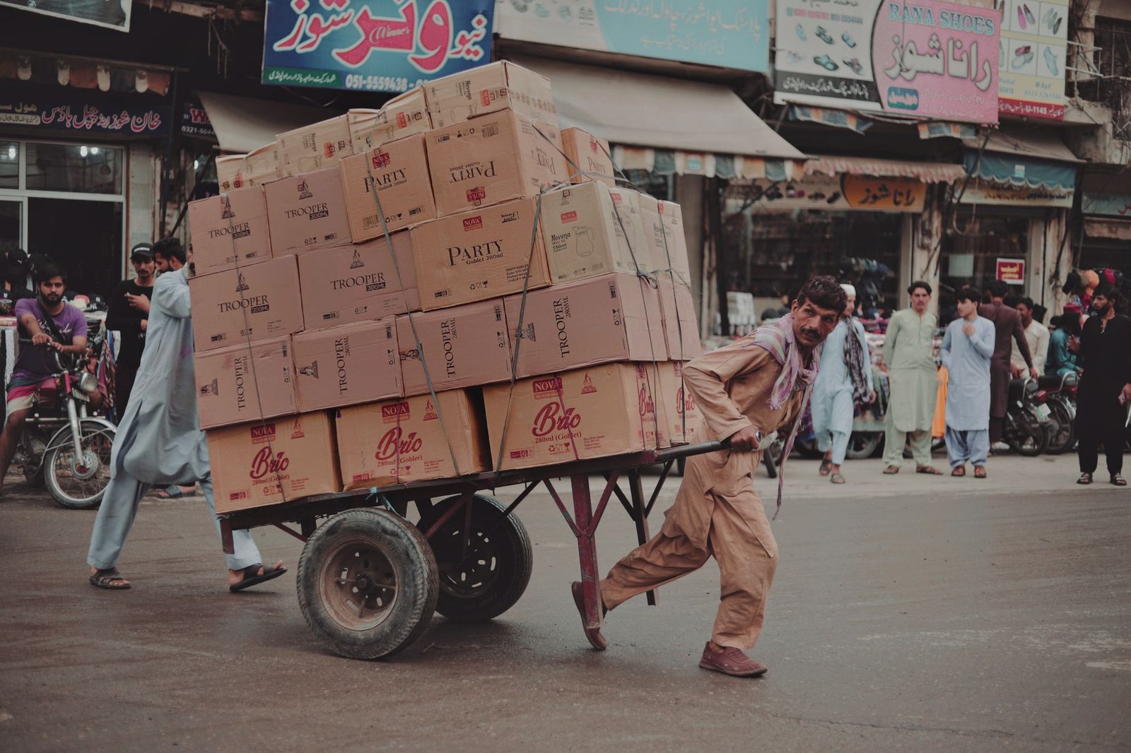 old street of rawalpindi pakistan views and perceptions