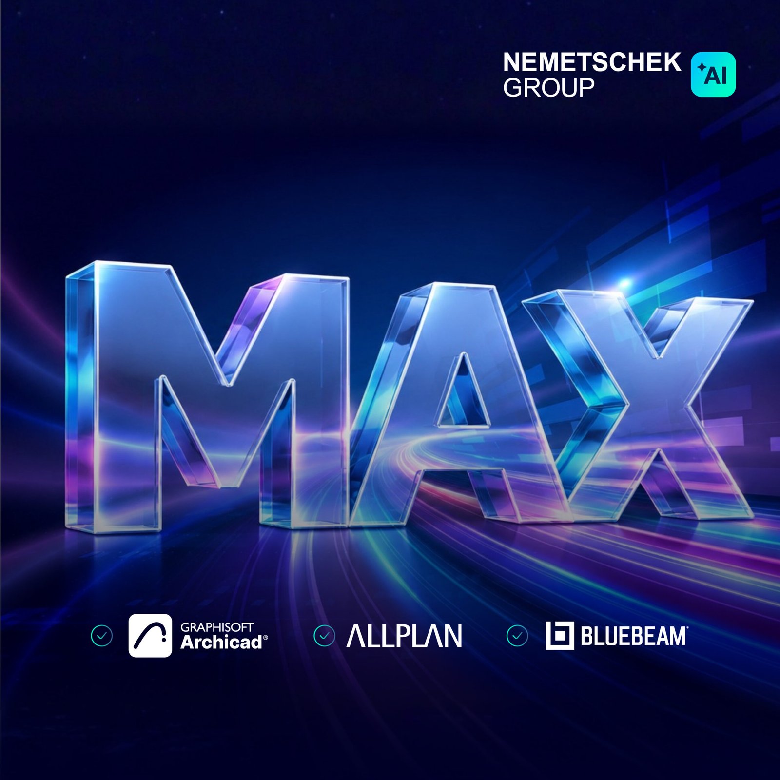 Nemetschek has launched Archicad Max, Allplan Max and Bluebeam Max, premium AI tools for architecture, engineering and construction, built on one AI platform.