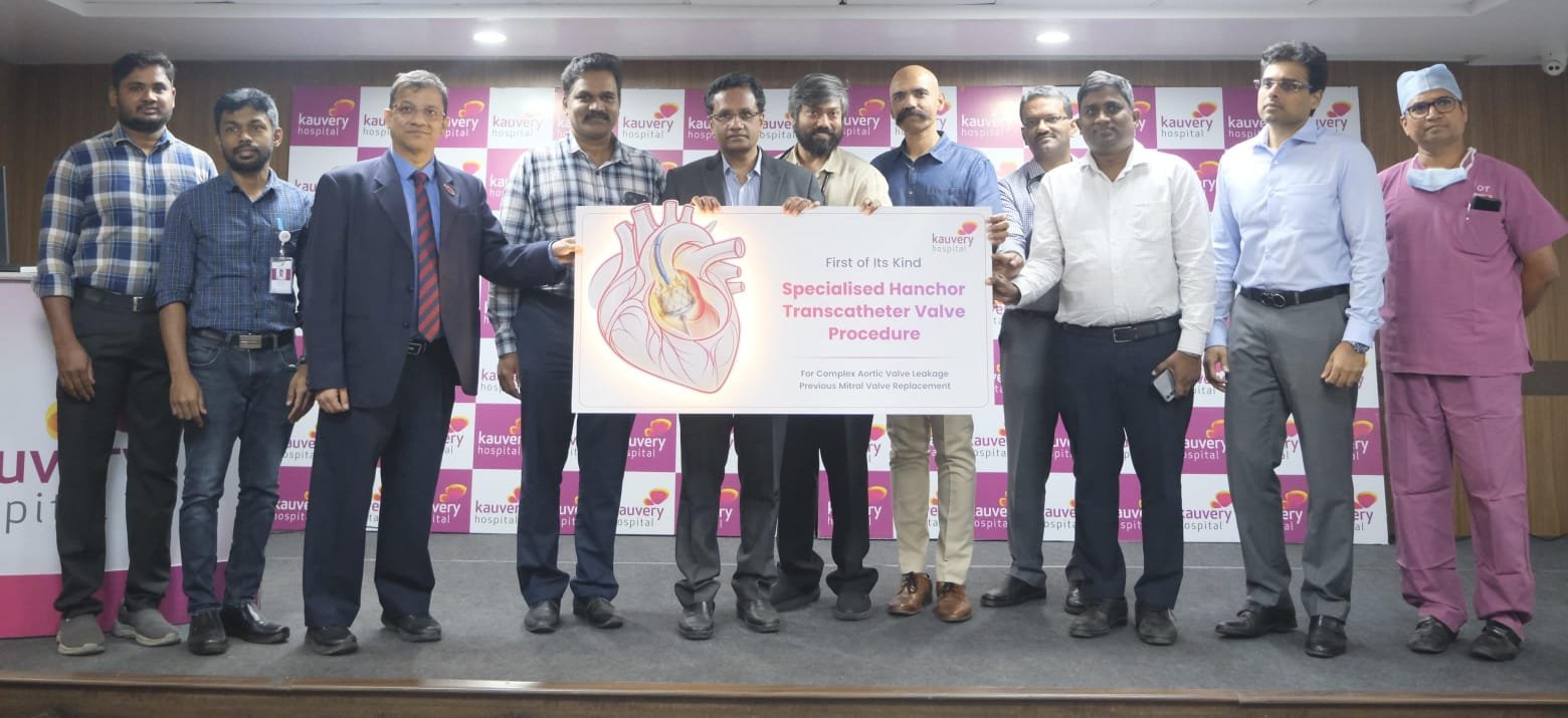 Kauvery Hospital Alwarpet says it used the HANCHOR valve in a TAVR for a 63-year-old with severe aortic leakage and a perforated leaflet. Details and caveats.