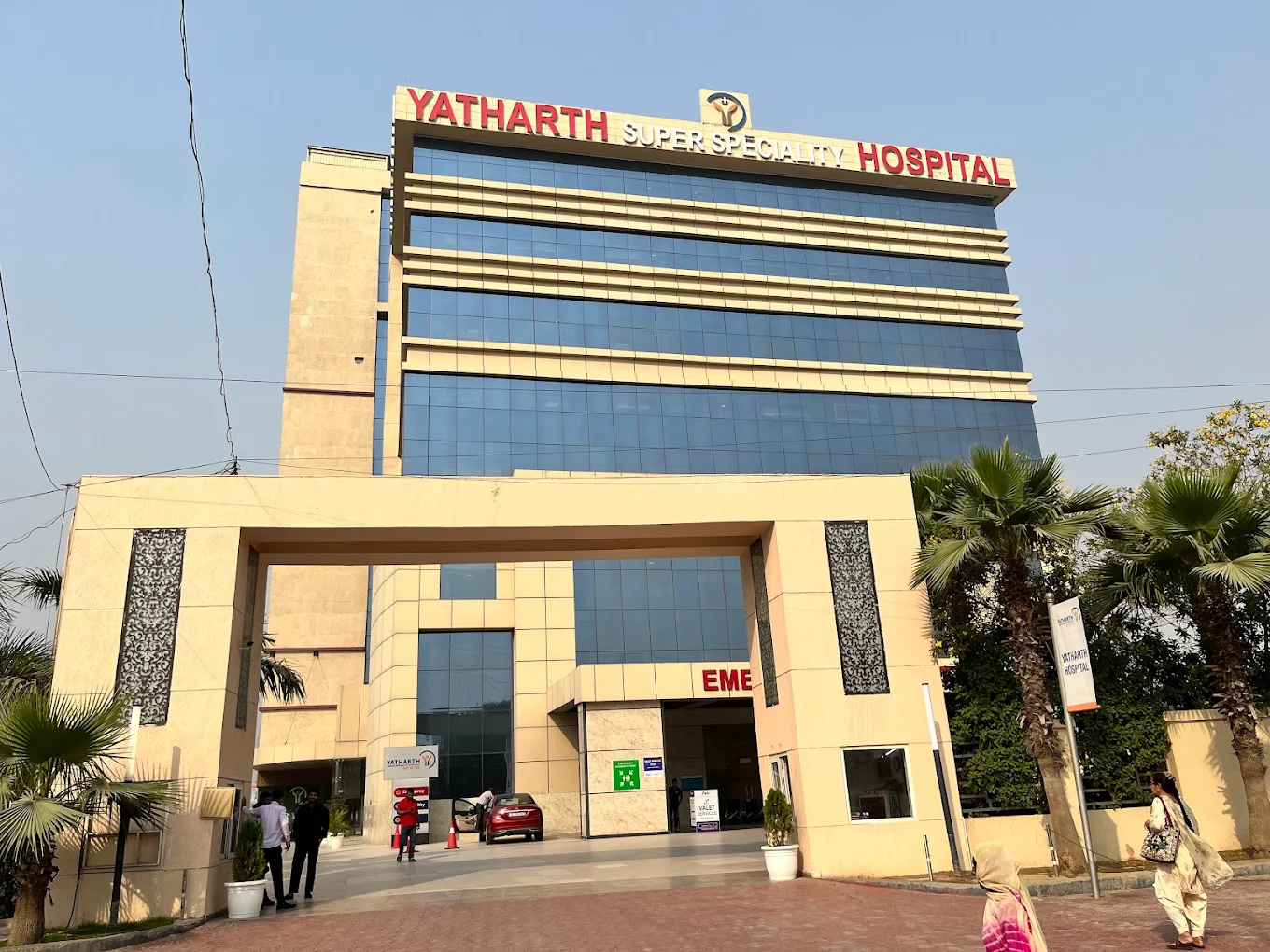 Yatharth Hospital Noida Extension that claims to treat patients for critical illnesses