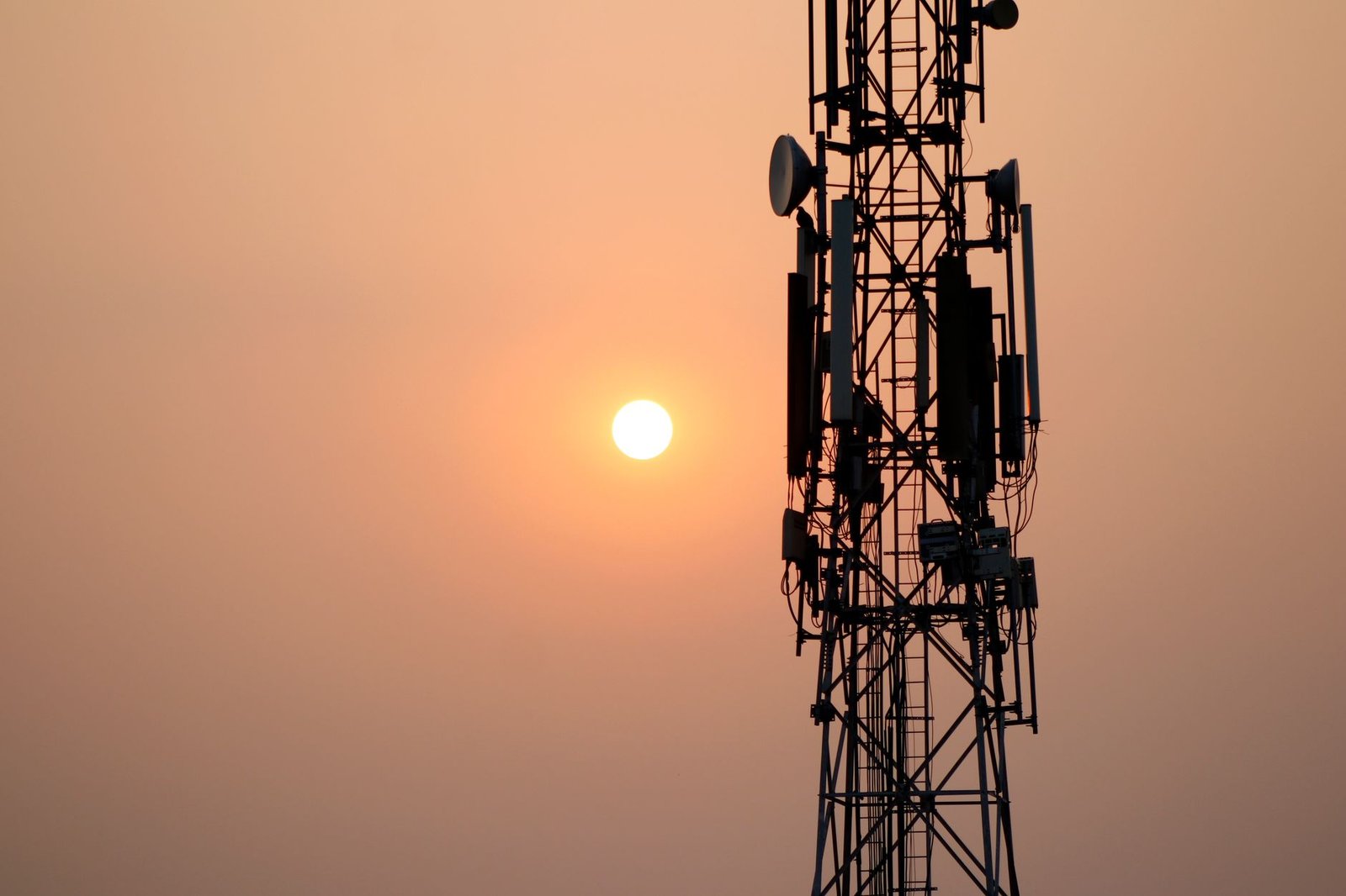 silhouette of tower during sunset