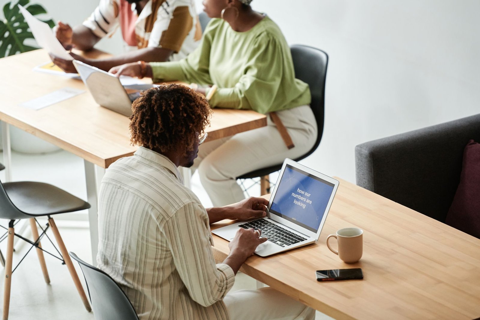 colleagues in an office space